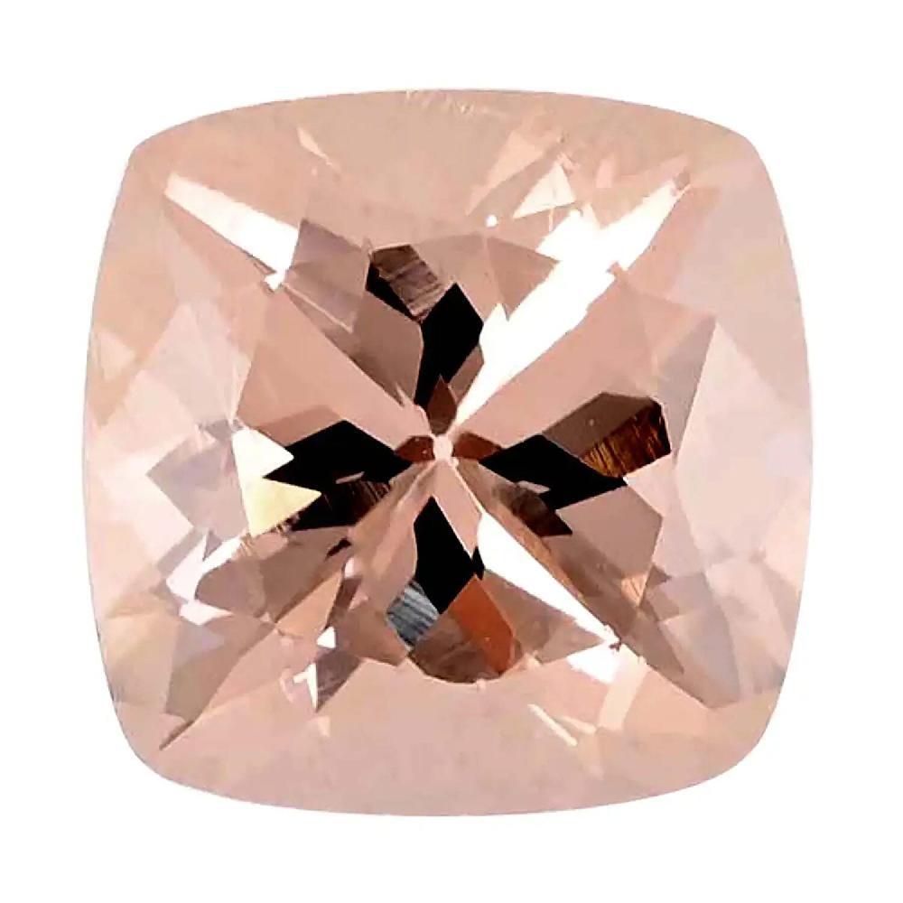 shop lc Certified & Appraised AAAA Marropino Morganite (Cush 10x10 mm) 4.00 ctw