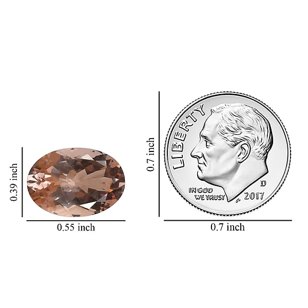Shop Lc Certified & Appraised AAAA Marropino Morganite (Ovl 14x10 Mm) 5.00 Ctw