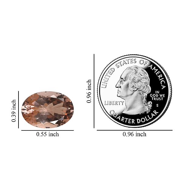Shop Lc Certified & Appraised AAAA Marropino Morganite (Ovl 14x10 Mm) 5.00 Ctw