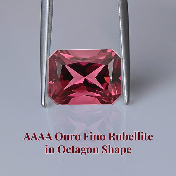 Shop Lc Certified & Appraised AAAA Ouro Fino Rubellite (Oct Free Size) 2.00 Ctw
