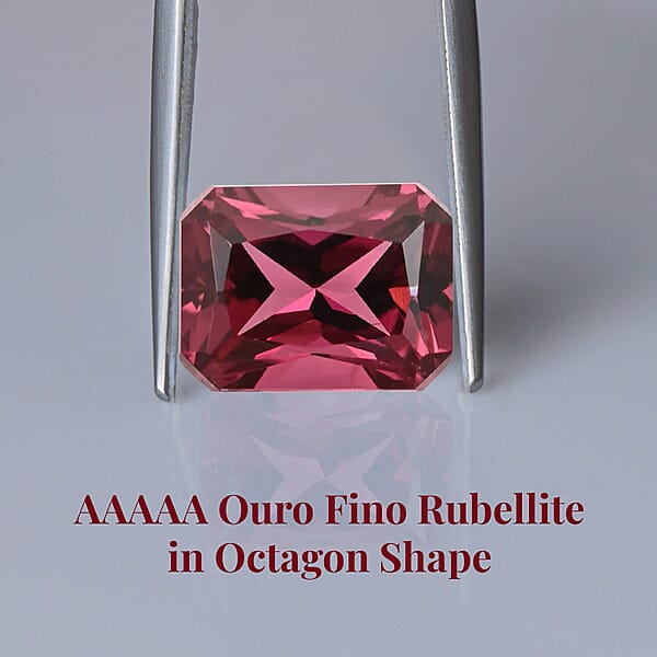 Shop Lc Certified & Appraised AAAA Ouro Fino Rubellite (Oct Free Size) 3.00 Ctw