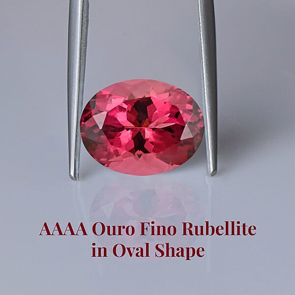 Shop Lc Certified & Appraised AAAA Ouro Fino Rubellite (Ovl Free Size) 3.65 Ctw