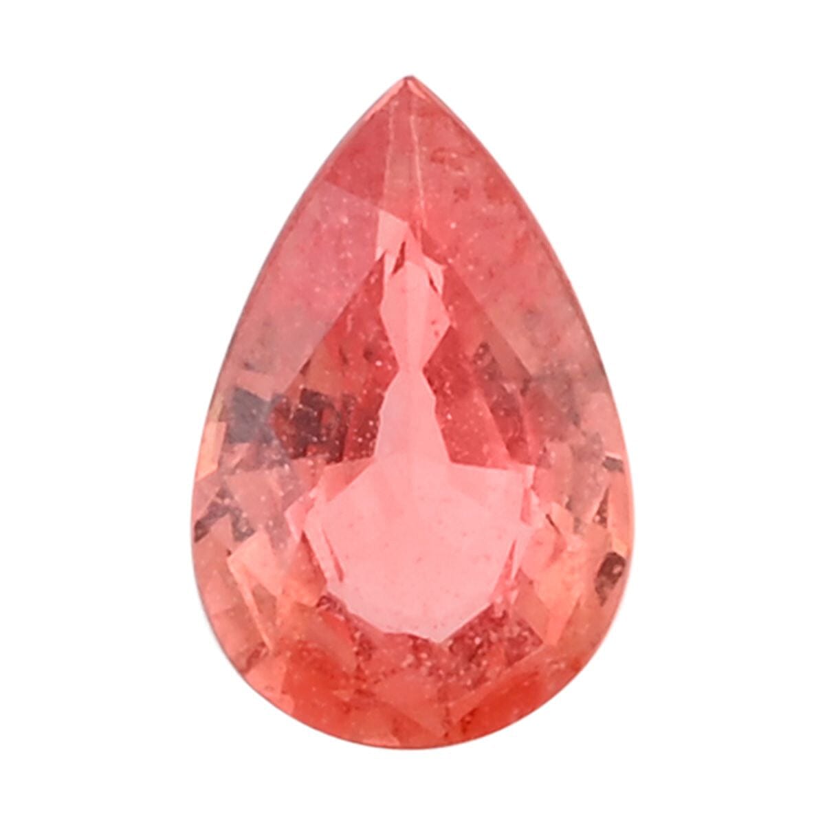 shop lc Certified & Appraised AAAA Padparadscha Sapphire (BT) (Pear Free Size) 1.00 ctw