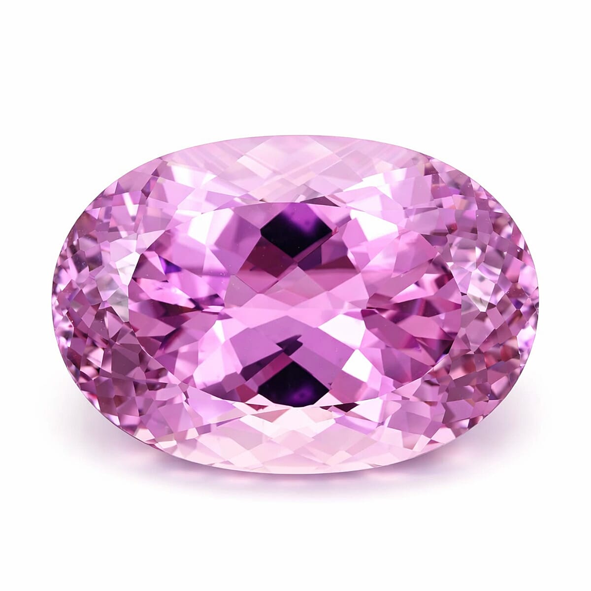 shop lc Certified & Appraised AAAA Patroke Kunzite (Oval Free Size) 44.74 ctw