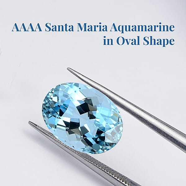 Shop Lc Certified & Appraised AAAA Santa Maria Aquamarine (Ovl Free Size) 3.00 Ctw