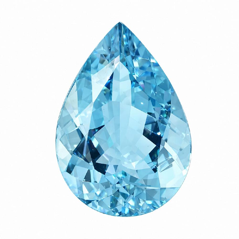 shop lc Certified & Appraised AAAA Santa Maria Aquamarine (Pear Free Size) 5.90 ctw
