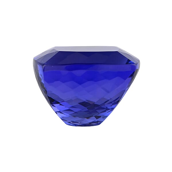 Shop Lc Certified & Appraised AAAA Tanzanite (Cushion Free Size) 15.00 Ctw