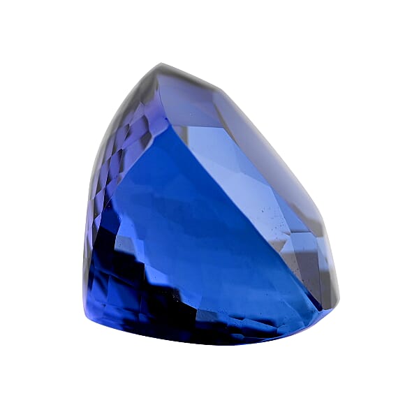 Shop Lc Certified & Appraised AAAA Tanzanite (Cushion Free Size) 15.00 Ctw
