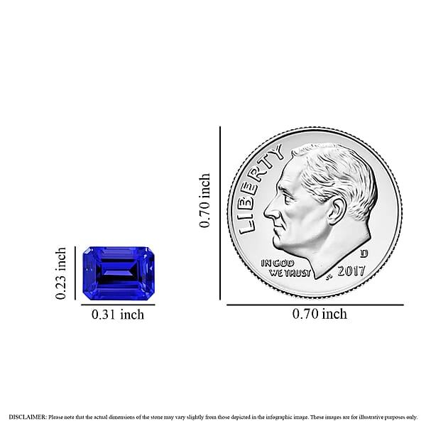 Shop Lc Certified & Appraised AAAA Tanzanite (Oct 8x6 Mm) 1.50 Ctw