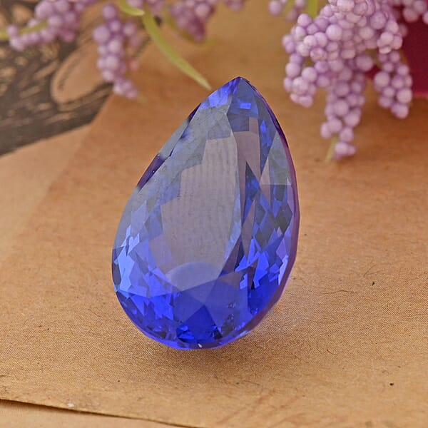 Shop Lc Certified & Appraised AAAA Tanzanite (Pear Free Size) 17.00 Ctw