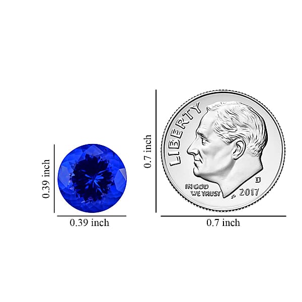 Shop Lc Certified & Appraised AAAA Tanzanite (Rnd 10 Mm) 4.00 Ctw