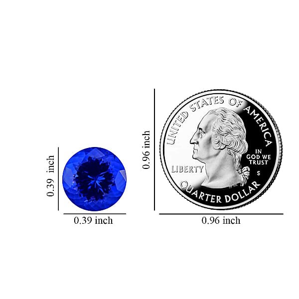 Shop Lc Certified & Appraised AAAA Tanzanite (Rnd 10 Mm) 4.00 Ctw