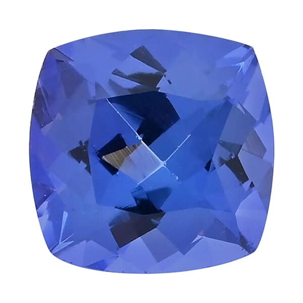 Shop Lc Certified & Appraised AAAA Tanzanite Set Of 2 Cushion Shaped Loose Tanzanite 2.00 Ctw Set For Earrings Ring Necklace Making Loose Gemstone Set For Jewelry (Cush 6 Mm)