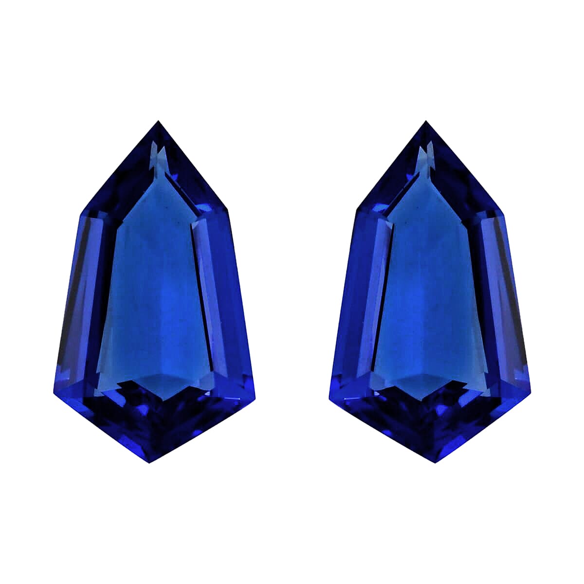 shop lc Certified & Appraised AAAA Tanzanite Set of 2 (Fancy 17.6X10.1 mm) 10.40 ctw