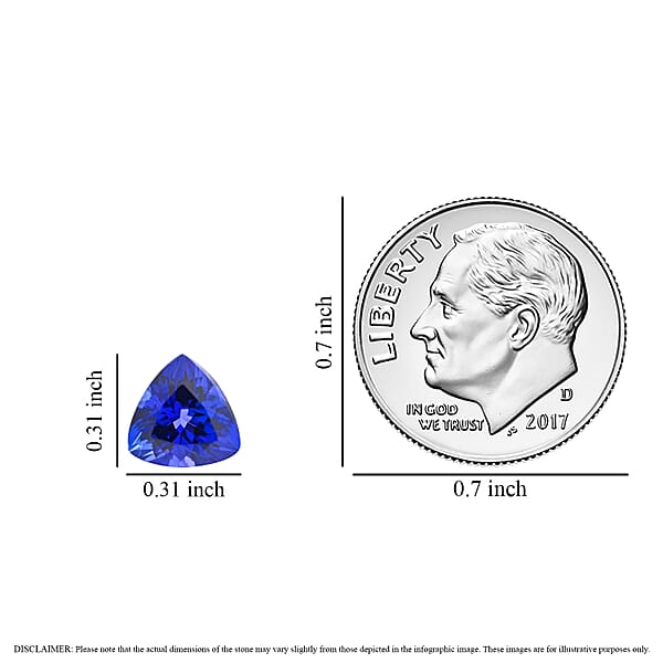 Shop Lc Certified & Appraised AAAA Tanzanite (Trl 8 Mm) 1.60 Ctw