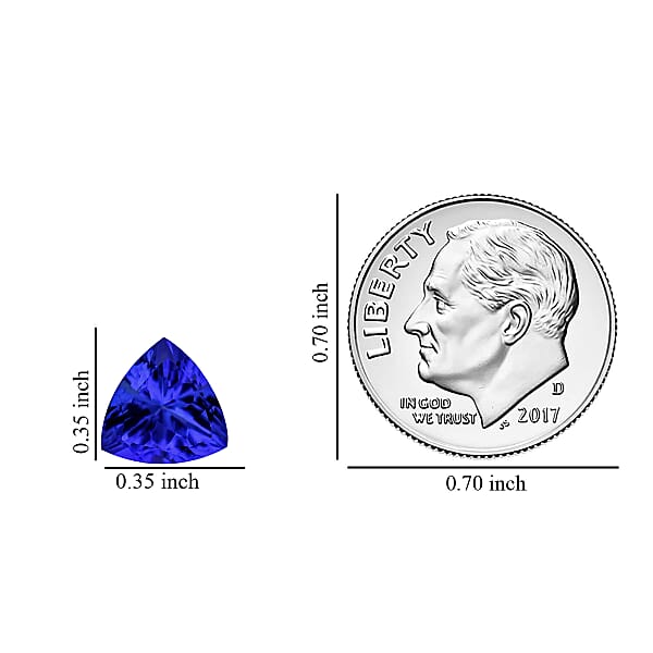 Shop Lc Certified & Appraised AAAA Tanzanite (Trl 9 Mm) 2.25 Ctw