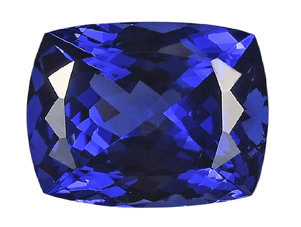 shop lc Certified & Appraised AAAA Vivid Tanzanite (Cush Free Size) Approx 8.00 ctw