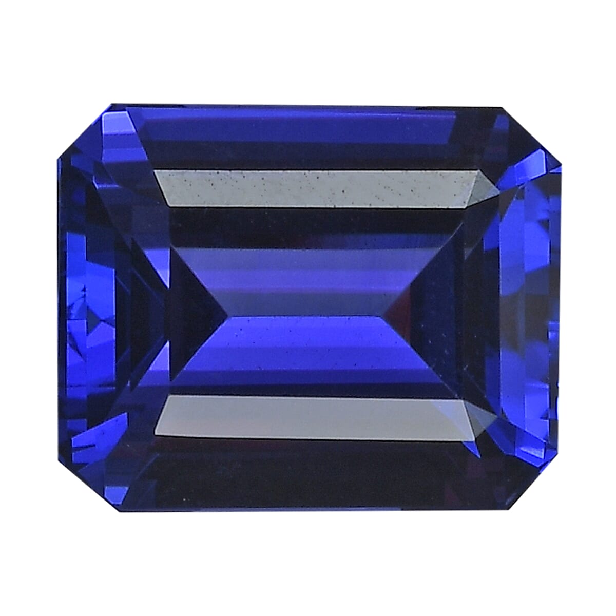 shop lc Certified & Appraised AAAA Vivid Tanzanite (Oct Free Size) with Approx 8.00 ctw