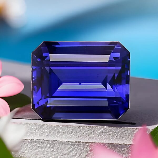 Shop Lc Certified & Appraised AAAA Vivid Tanzanite (Octagon Size Varies) 10.00 Ctw