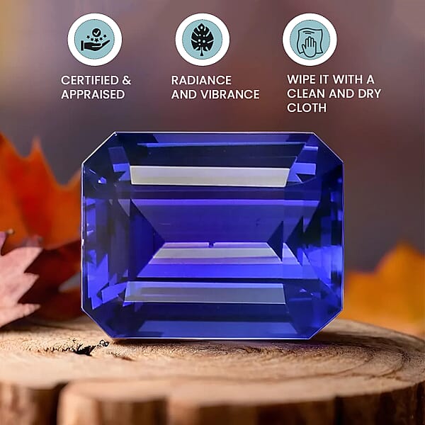 Shop Lc Certified & Appraised AAAA Vivid Tanzanite (Octagon Size Varies) 10.00 Ctw