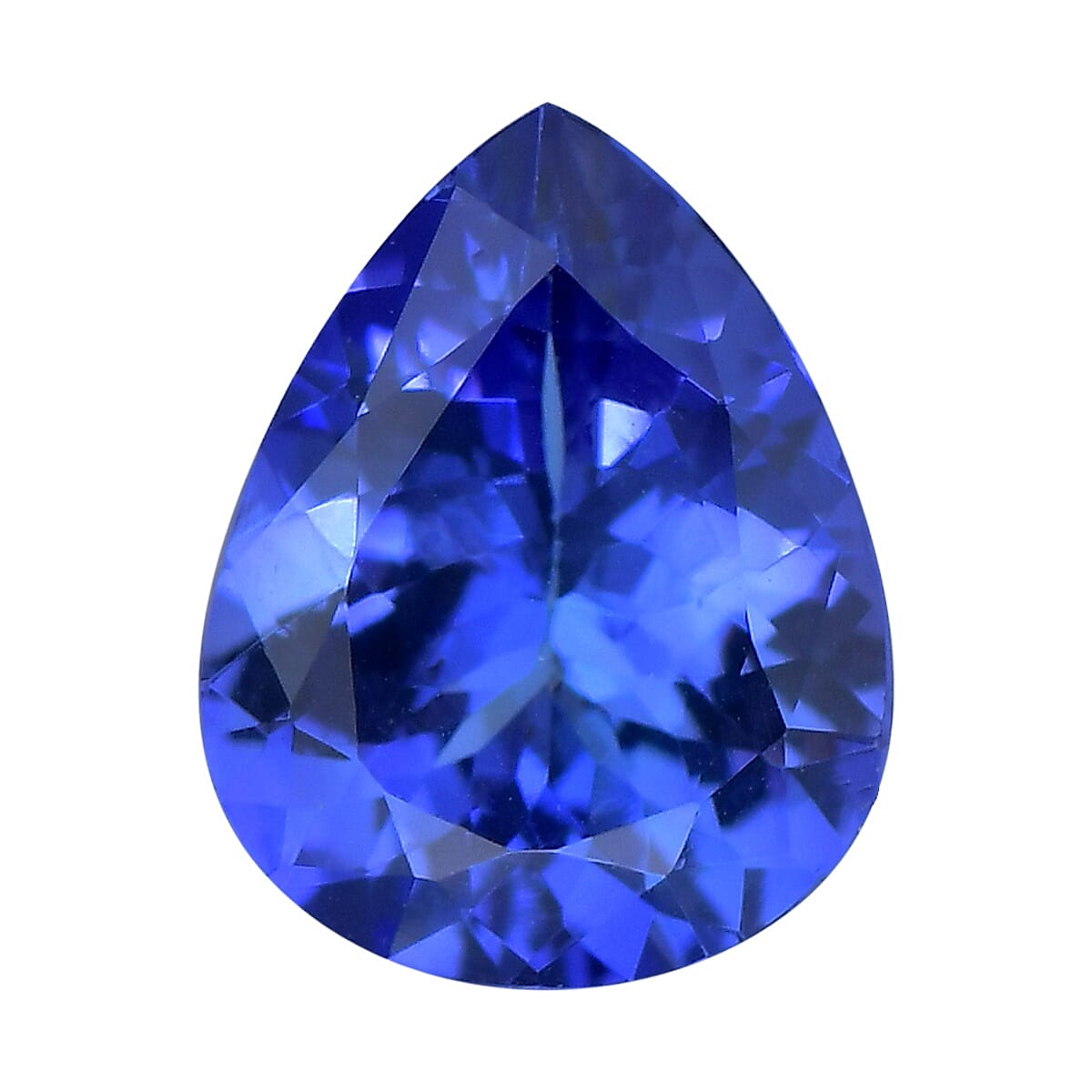 shop lc Certified & Appraised AAAA Vivid Tanzanite (Pear Size Varies) 10.00 ctw