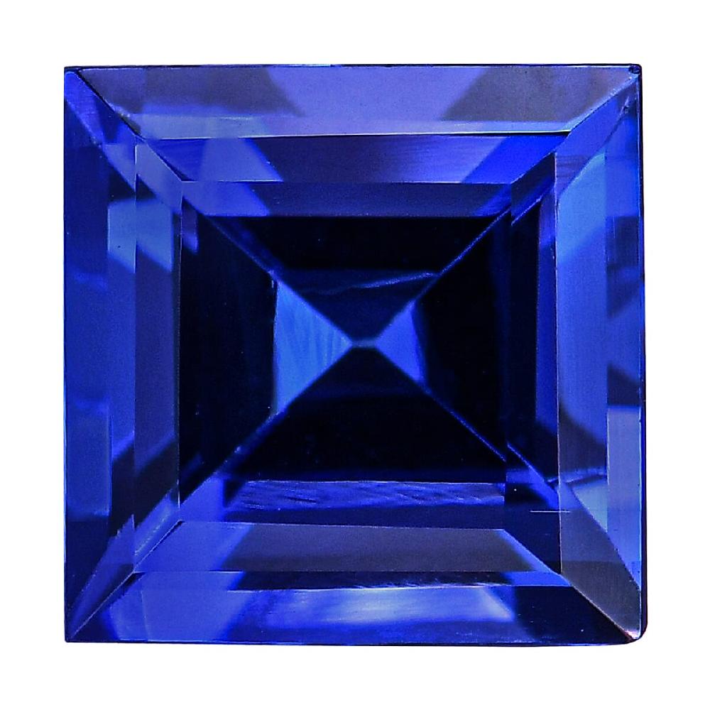 shop lc Certified & Appraised AAAA Vivid Tanzanite (Sqr Cushion Free Size) Approx 3.00 ctw