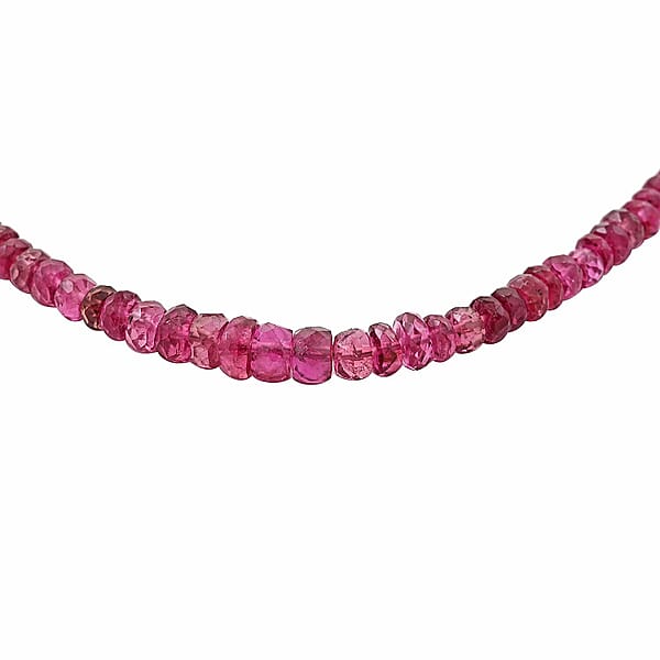 Shop Lc Certified & Appraised Iliana AAAA Ouro Fino Rubellite 53.00 Ctw Beaded Graduated Necklace In 18K Yellow Gold 18-20 Inches