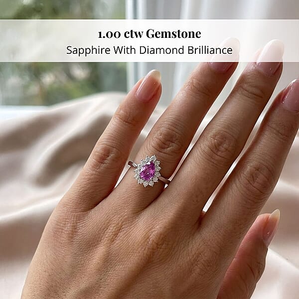 Shop Lc Certified & Appraised Rhapsody 950 Platinum AAAA Madagascar Purple Sapphire And E-F VS Diamond Ring 5.40 Grams 1.00 Ctw