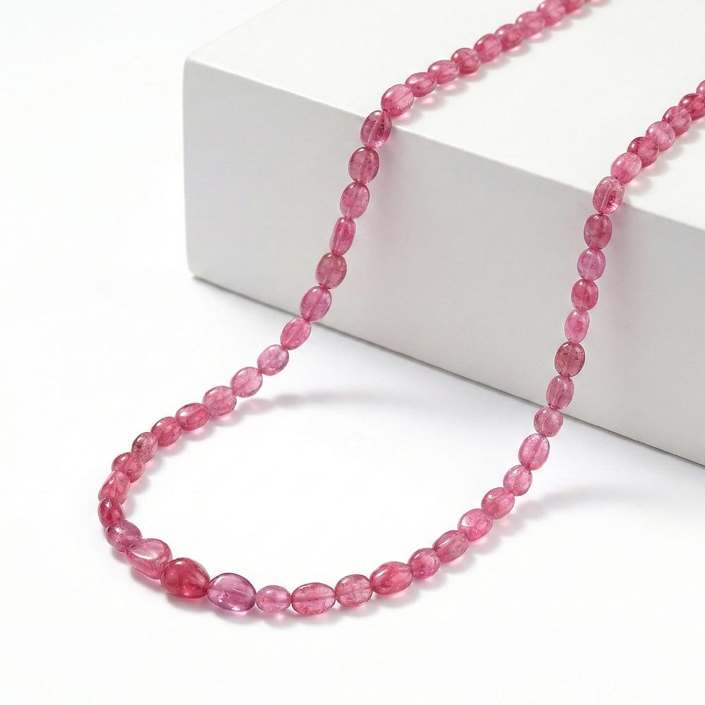 shop lc Certified & Appraised Rhapsody 950 Platinum AAAA Mahenge Spinel Beaded Necklace 18 Inches 90.00 ctw