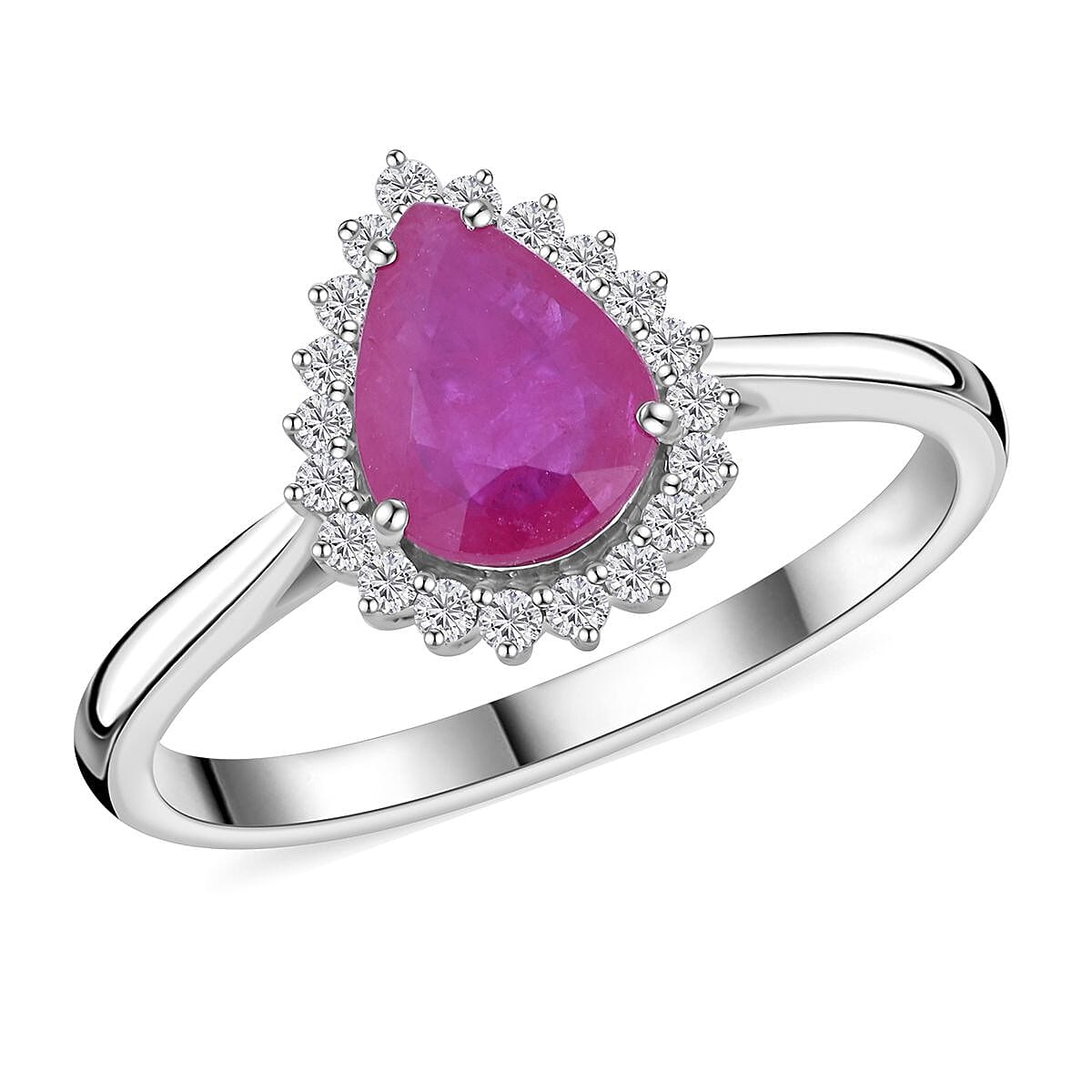 shop lc Certified & Appraised Rhapsody 950 Platinum AAAA Mozambique Ruby and E-F VS Diamond Ring 2.05 ctw