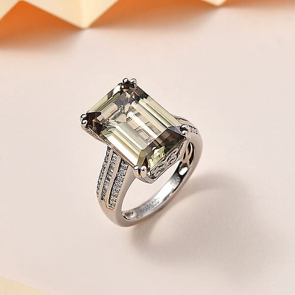 Shop Lc Certified & Appraised Rhapsody AAAA Turkizite And E-F VS2 Diamond 10.65 Ctw Ring In 950 Platinum 8.60 Grams