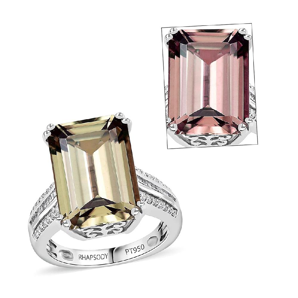 shop lc Certified & Appraised Rhapsody AAAA Turkizite and E-F VS2 Diamond 10.65 ctw Ring in 950 Platinum 8.60 Grams