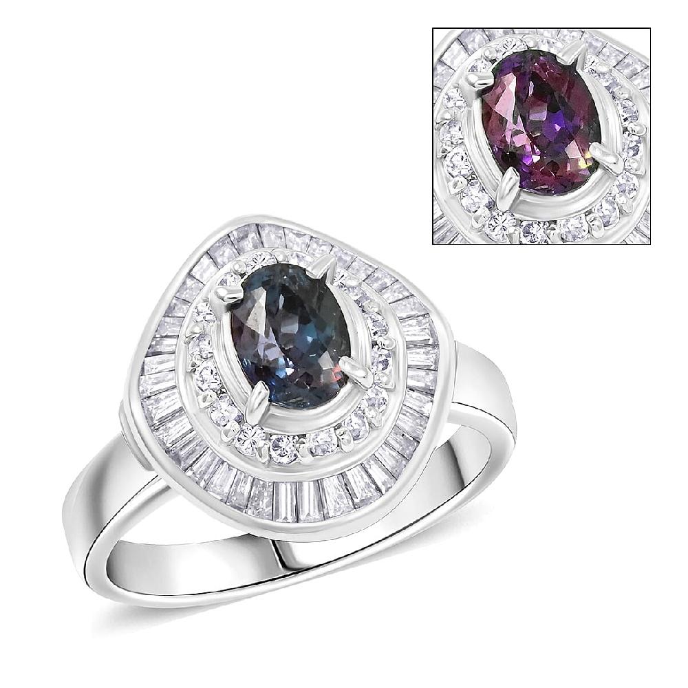 shop lc Chairman Vault Collection Certified & Appraised AAAA Brazilian Alexandrite and E-F VS Diamond 1.81 ctw Ring in 900 Platinum 7.60 Grams