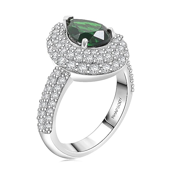 Shop Lc Chairman Vault Collection Certified & Appraised Rhapsody 950 Platinum AAAA Tsavorite Garnet Diamond (E-F VS) Ring (11.68 G) 4.16 Ctw