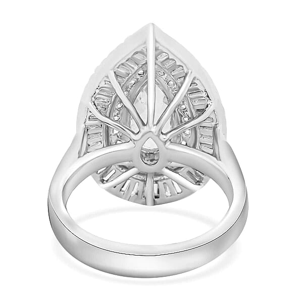 Shop Lc Chairman Vault Collection Certified & Appraised Rhapsody 950 Platinum AAAA Paraiba Tourmaline And E-F VS Diamond Ring 13.21 Grams 3.20 Ctw