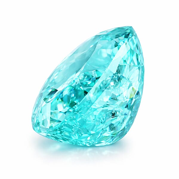 Shop Lc Chairman Vault Collection GIA Certified AAAA Paraiba Tourmaline (Pear Free Size) 3.54 Ctw