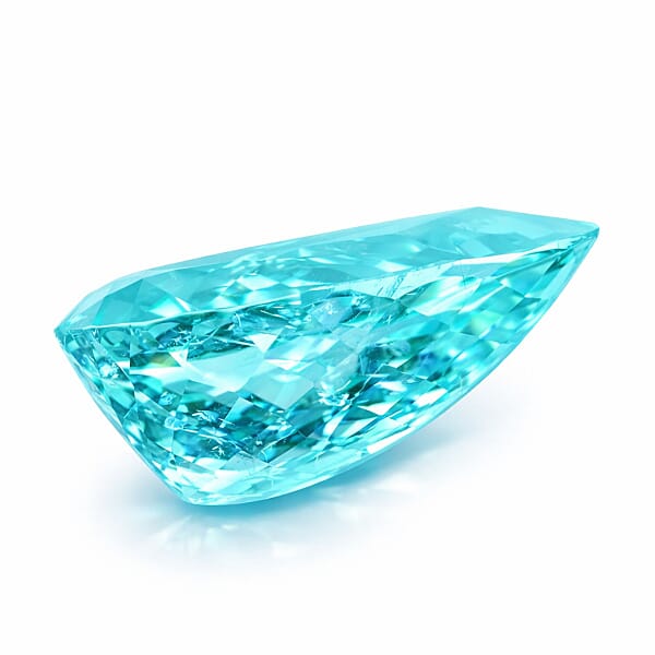 Shop Lc Chairman Vault Collection GIA Certified AAAA Paraiba Tourmaline (Pear Free Size) 3.54 Ctw
