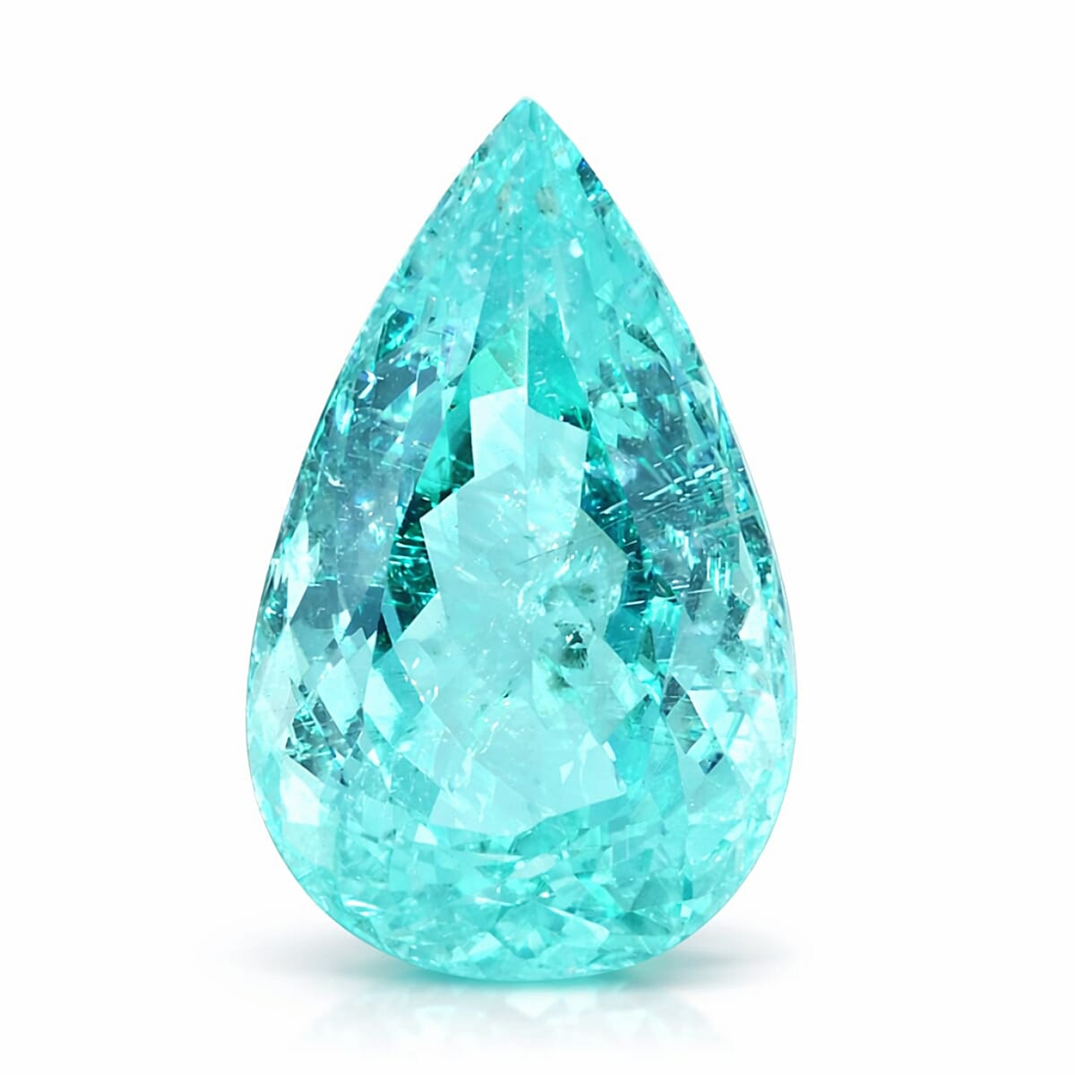 shop lc Chairman Vault Collection GIA Certified AAAA Paraiba Tourmaline (Pear Free Size) 3.54 ctw