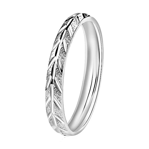Shop Lc Cheveron Band Ring In 950 Platinum 2.50 Grams