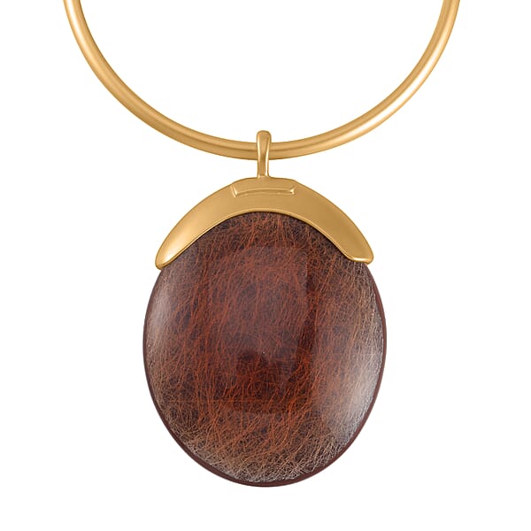 Shop Lc Chroma Choker Necklace 16-20 Inches In Goldtone