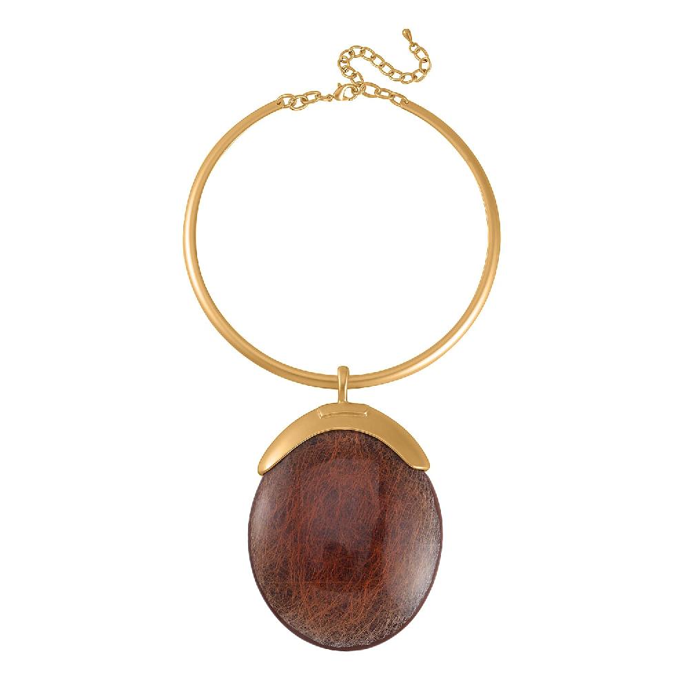 shop lc Chroma Choker Necklace 16-20 Inches in Goldtone