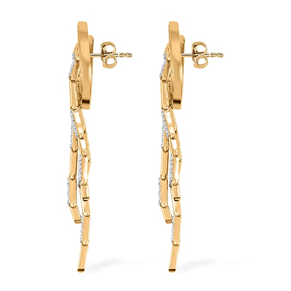 Shop Lc Clarte Prima Collection Moissanite 1.00 Ctw Earrings In 14K Yellow Gold Over Sterling Silver
