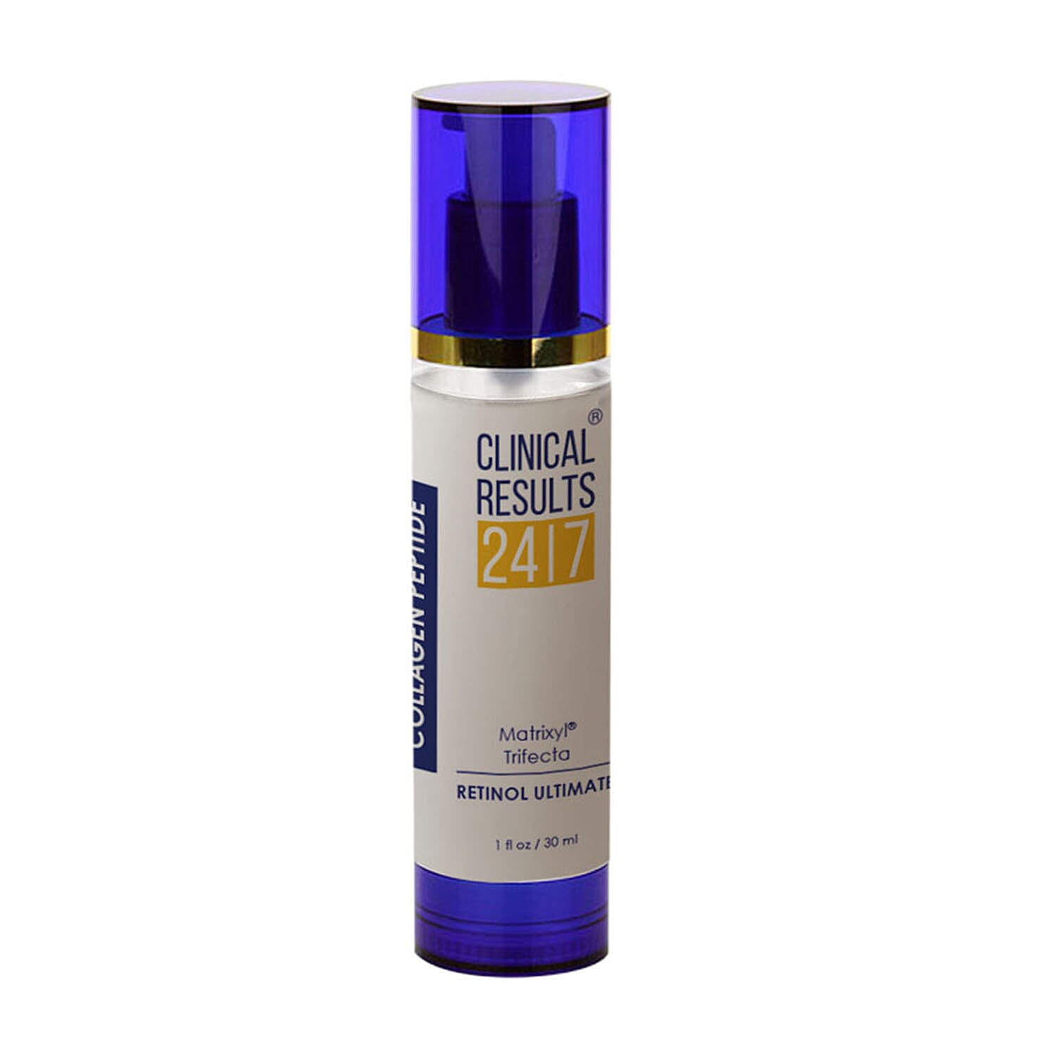 shop lc Clinical Results Collagen Peptide Matrixyl Trifecta Retinol Ultimate (1oz) (Ships in 5-7 Days)
