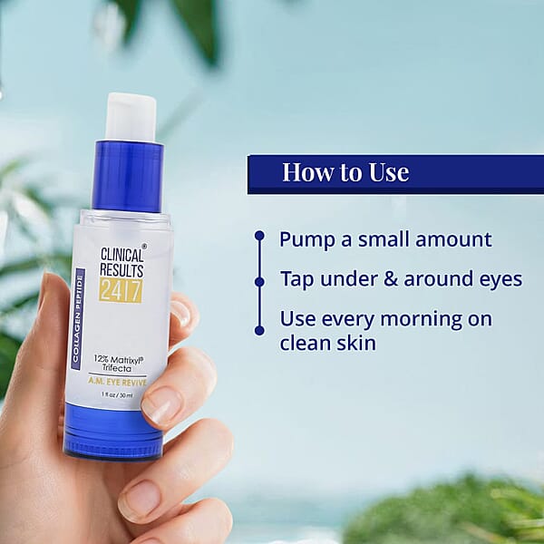 Shop Lc Clinical Results Collagen Peptide Matrixyl Trifecta A.M. Eye Revive (1oz) (Ships In 5-7 Days)