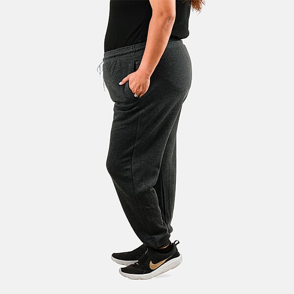 Shop Lc CLOSEOUT Bella Canvas Dark Grey Unisex Cotton Blend Drawstring Joggers - S