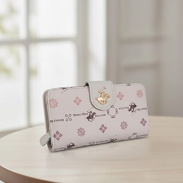 Shop Lc Closeout Beverly Hills Polo Club Tan Faux Leather Multi Pattern Wallet