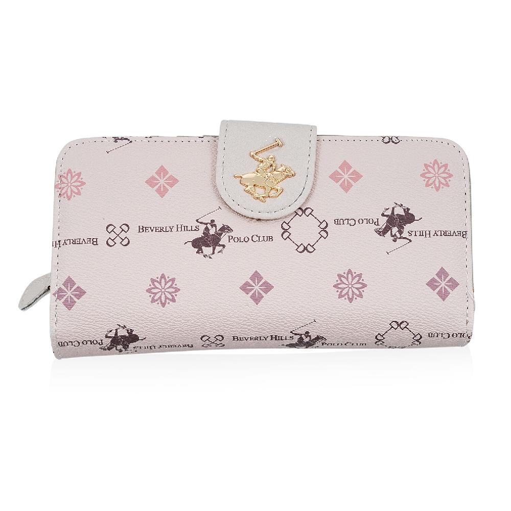 shop lc Closeout Beverly Hills Polo Club Tan Faux Leather Multi Pattern Wallet