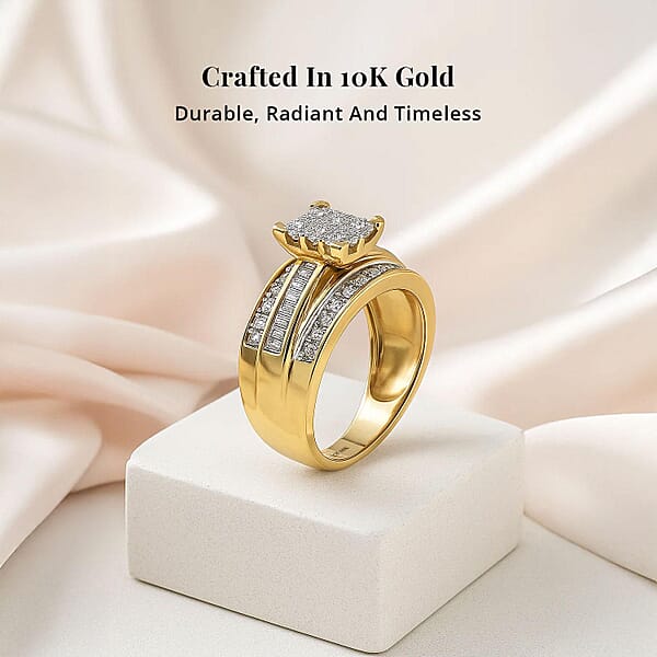 Shop Lc Closeout Diamond (G SI) 1.00 Ctw Ring In 10K Yellow Gold 4.40 Grams