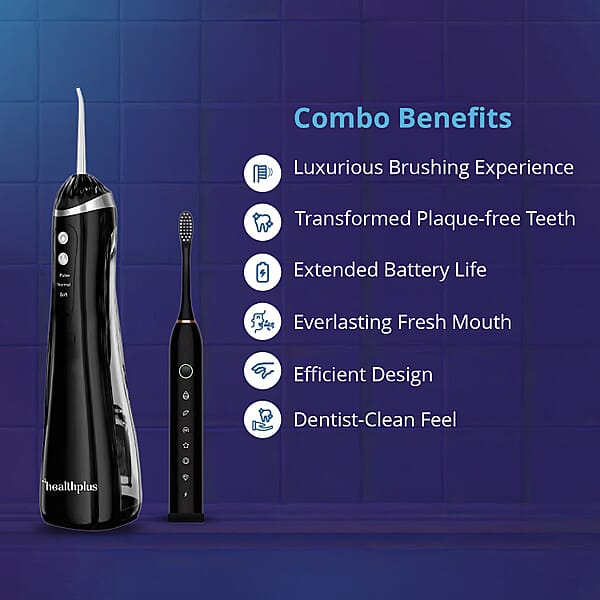 Shop Lc Closeout Electric Toothbrush And Water Flosser - Black