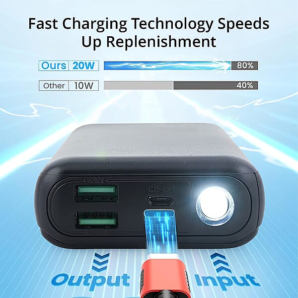 Shop Lc Closeout JIGA 30000 MAh Power Bank With Flashlight